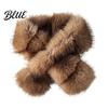 Commuting Warm Accessory Faux Mink Wrap Scarf for Women Double-Sided Plush Neck Warmer Stylish Winter Outfit Decor Thick Fur Collar Luxury