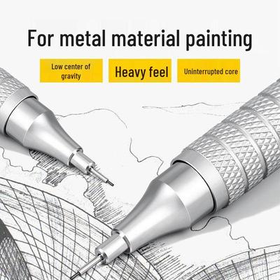 Heavy Metal Druckbleistift zum Zeichnen (0,5 / 0,7 mm): Niedriger Schwerpunkt, Kontinuierlicher Vorschub, Professionelle Qualität.