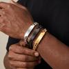 Heren RVS Cubaanse Schakel Retro Punk Armband BR-2796