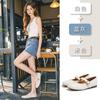 First layer sheepskin Mary Jane shoes women's 2025 summer shallow mouth buckle fashion single shoes casual women's shoes versatile ballet shoes