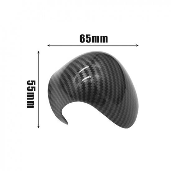 Gear Shift Knob Head Cover Trim Carbon Fiber ABS For Toyota C-HR 2018-