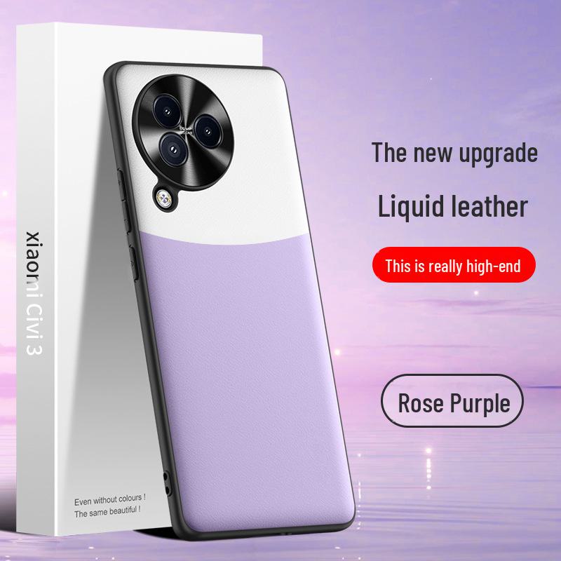 Anti-fall Liquid Leather Case for Xiaomi Civi3 Offers Protection Against Stains and Drops In One Sleek Piece.