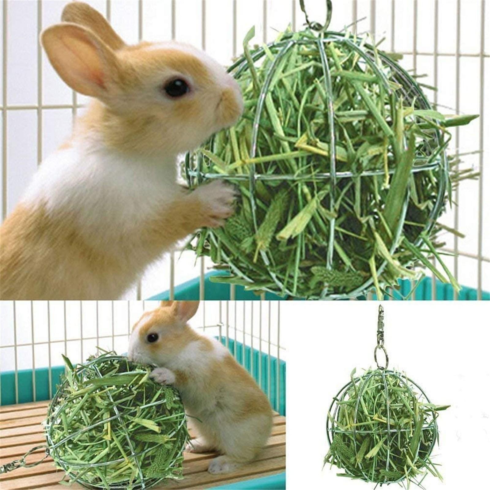 

grass ball can hang electroplated stainless steel feeding grass rack