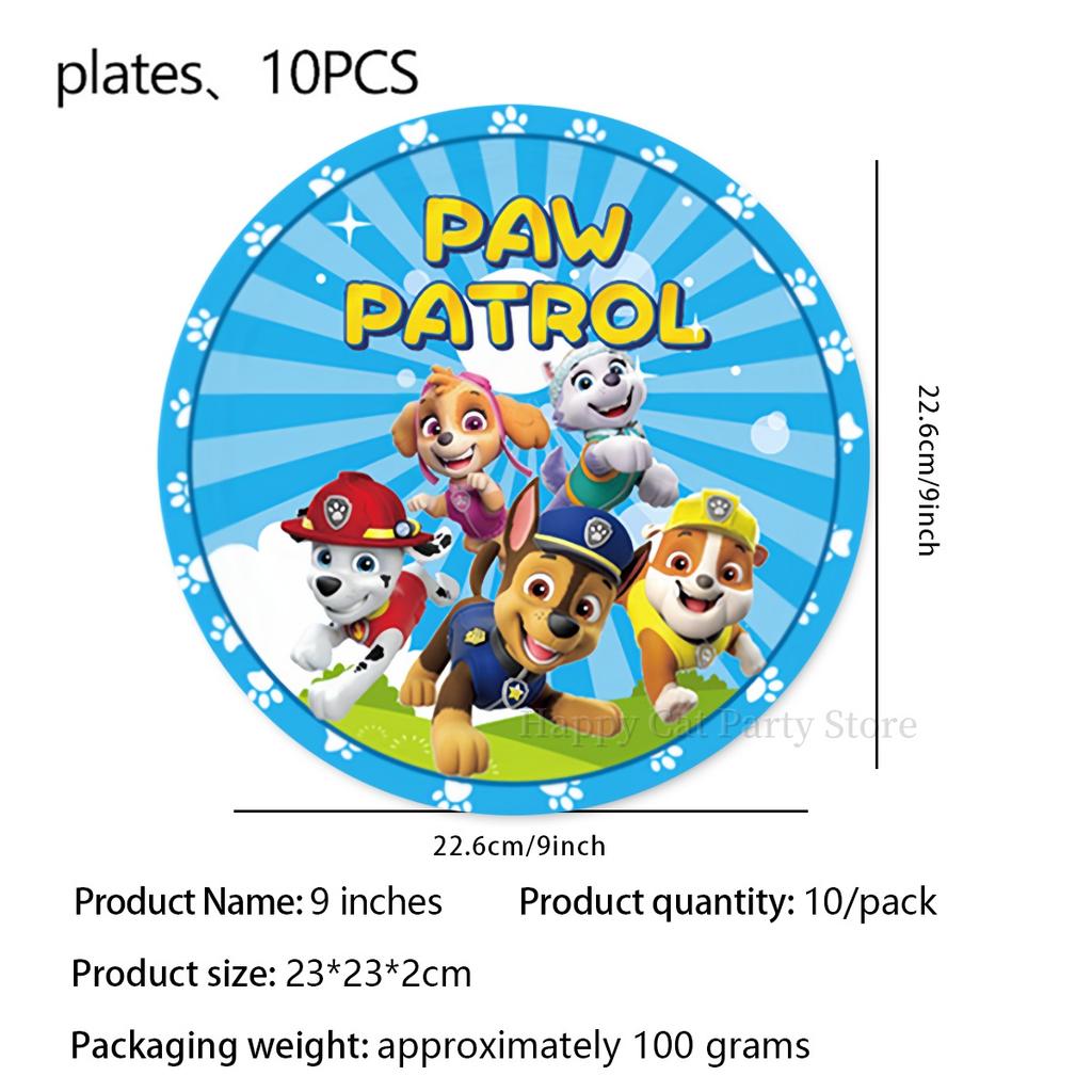 Birthday Paw Patrol Plates and Glasses Paw Patrol Birthday Decoration Skye Napkins Cups Baby Shower Kids Party Favors Supplies