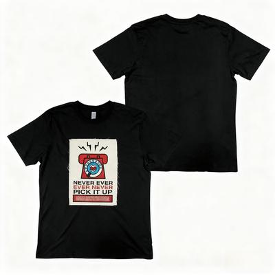 Never Pick It Up Meme Phone TShirt Retro Design with Humorous Warning Text for Meme Enthusiasts and Subculture Humor Fans