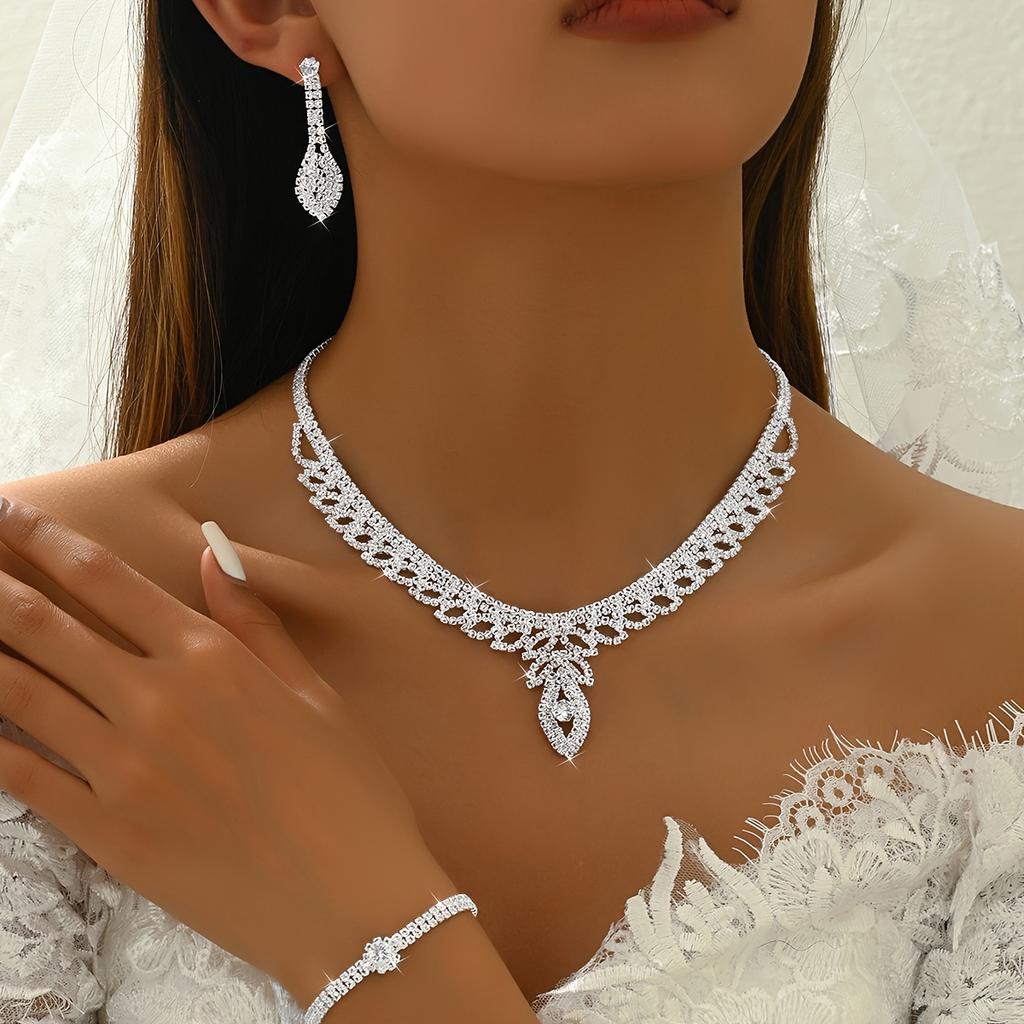 Gioielli da donna, accessori nuziali da sposa, collane, orecchini e braccialetti da donna sono adatti per compleanni e matrimoni da sposa