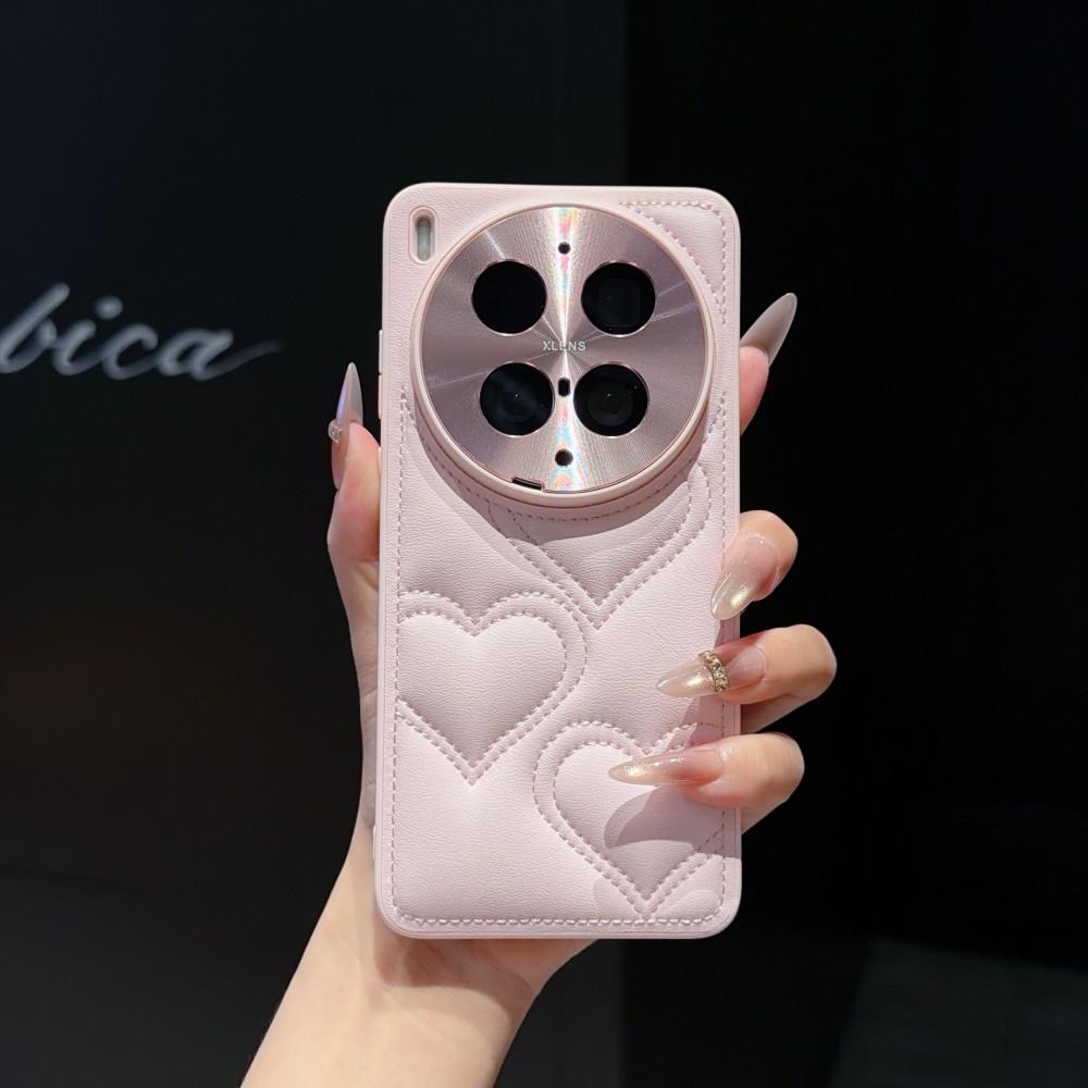 For VIVO X300 Ultra Case Luxury PU Skin Love Lens Protective Back Cover Case For VIVO X300 X200 Pro Mini X200S X200Ultra Shell