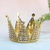 Crown Cake Topper Pearl Tiara Kids Hair Ornament Bursdagsfest rekvisita