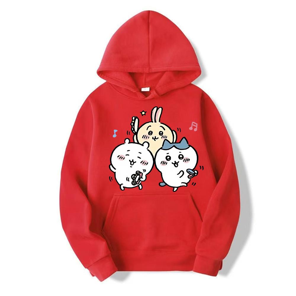 2024 New Sanrio Classic Boy Cartoon Cute Animation Anime New Printed Sweater Hooded Long Sleeve Top New Loose Pullover Clothes