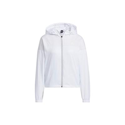 Куртка с капюшоном и высоким воротником в полоску, женская верхняя одежда, белая HM7100