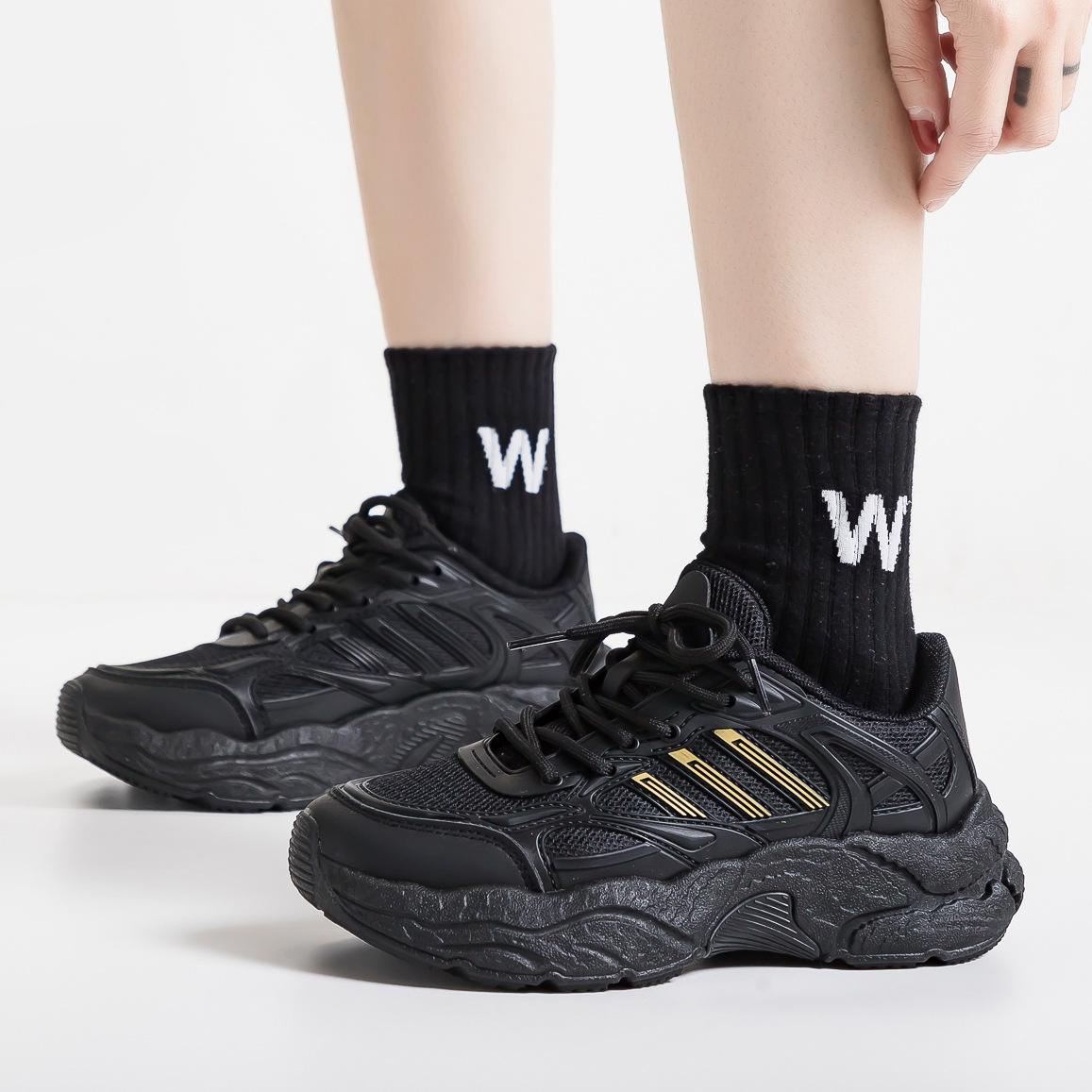 Women s shoes spring new mesh breathable retro sneakers platform casual sneakers 35