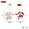 YT zinc alloy oil dripping small pendant, bracelet pendant, Christmas zinc alloy small size pendant