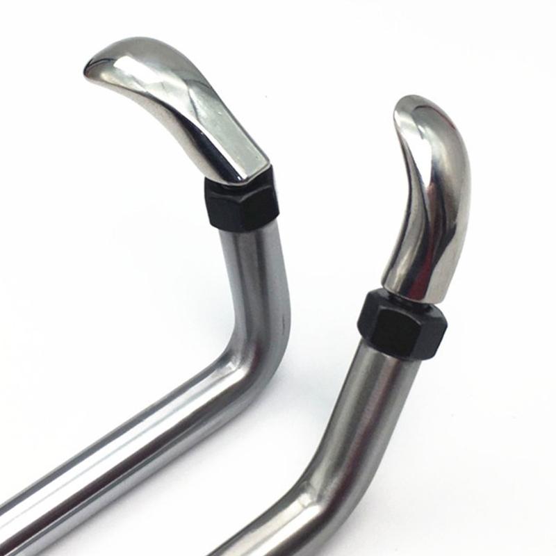 2pcs Car Dent Remover Head 360 Degree Steering Conversion Head Universal Stainless Steel Dent Repair Tool Head