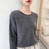 Women's Round Neck Cashmere Sweater: Autumn/Winter Jacquard Knitwear Top