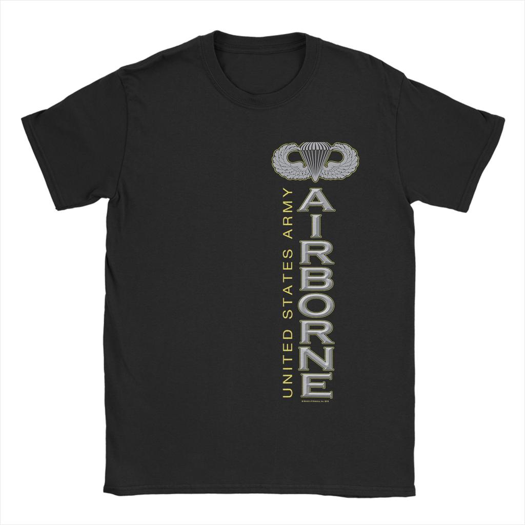 United States Army Airborne TShirt Summer Aesthetic TShirts 100 Cotton Harajuku Tee Shirt For Men Printed Top Tees