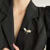 Gold Tone Pearl Brooch Pearl Like Lapel Pin Versatile Butterfly Brooch  Dresses