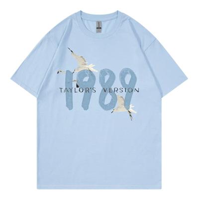 Taylor Swifts 1989 T-shirt Dam T-shirt Gåva Fan Konsert Kortärmad Dam Streetwear Casual T-shirt