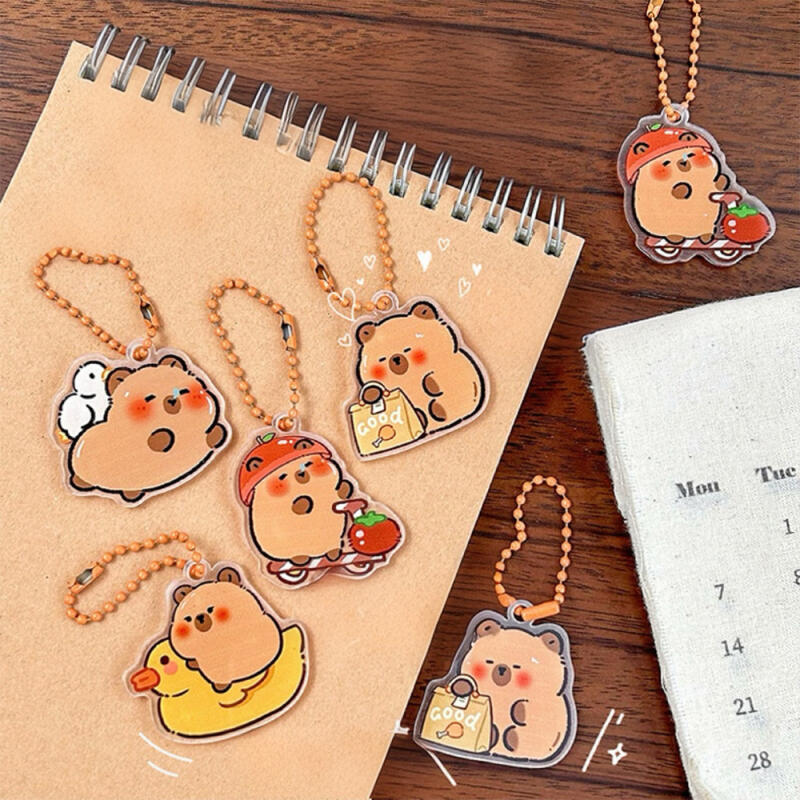 Artfield Cute Capybara Acrylic Keychain