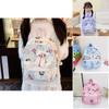 Adorable Colorful Backpack For Kids In Pink Blue Black Green White And Purple With Fun Cartoon Design