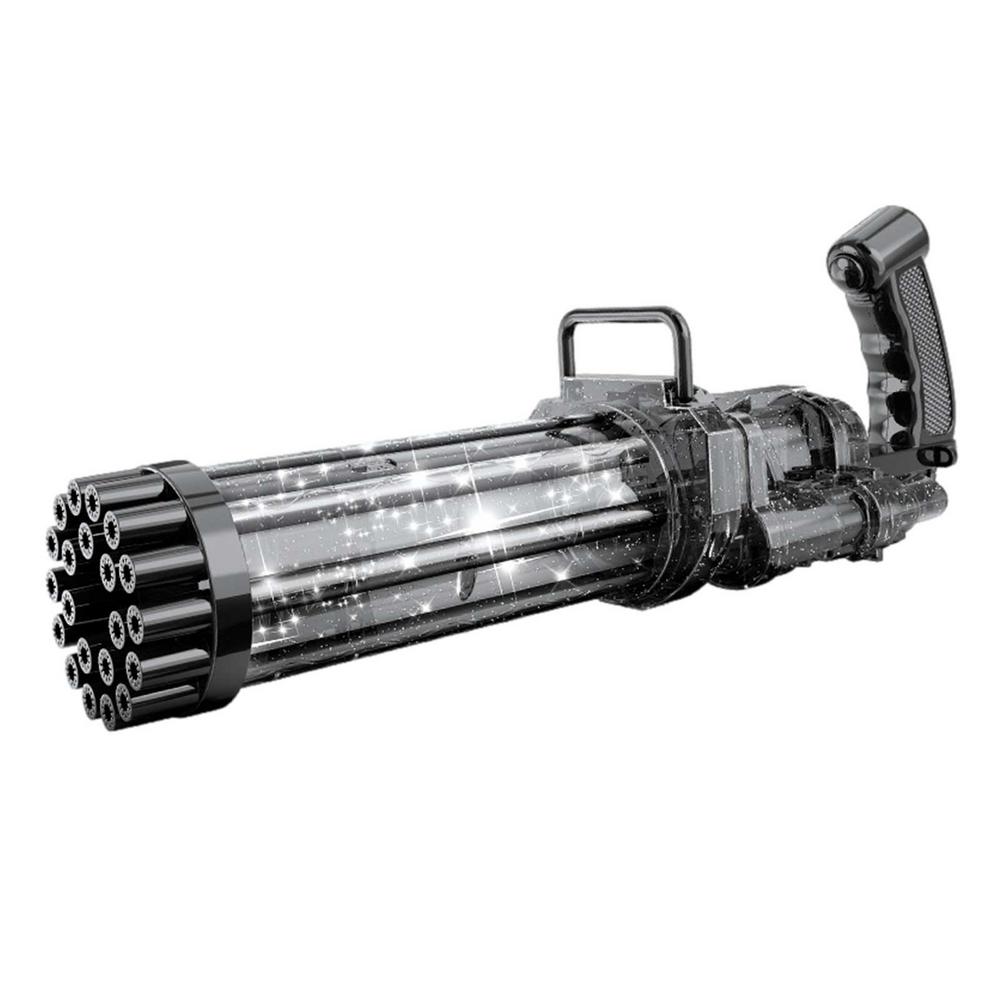 Hot Kids Gatling Bubble Gun Toy 64-Hole Charging Electric Automatic Bubble Machine Summer Outdoor Soap Water Children Toys