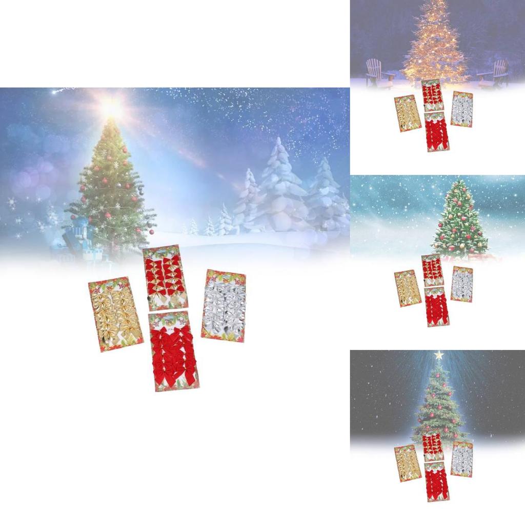 Versatile Christmas Tree Decoration Bows In Elegant Colors For Enchanting Festive Vibes