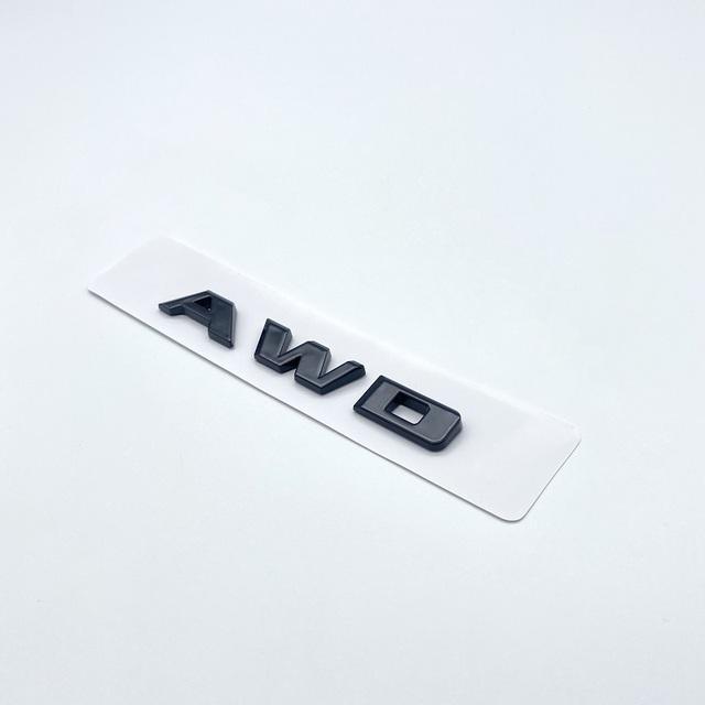 3D Letters Numbers Emblem for Cadillac XT4 XT5 XT6 XTS AWD Car Trunk Lid Nameplate Badge Logo Sticker Chrome Glossy Black