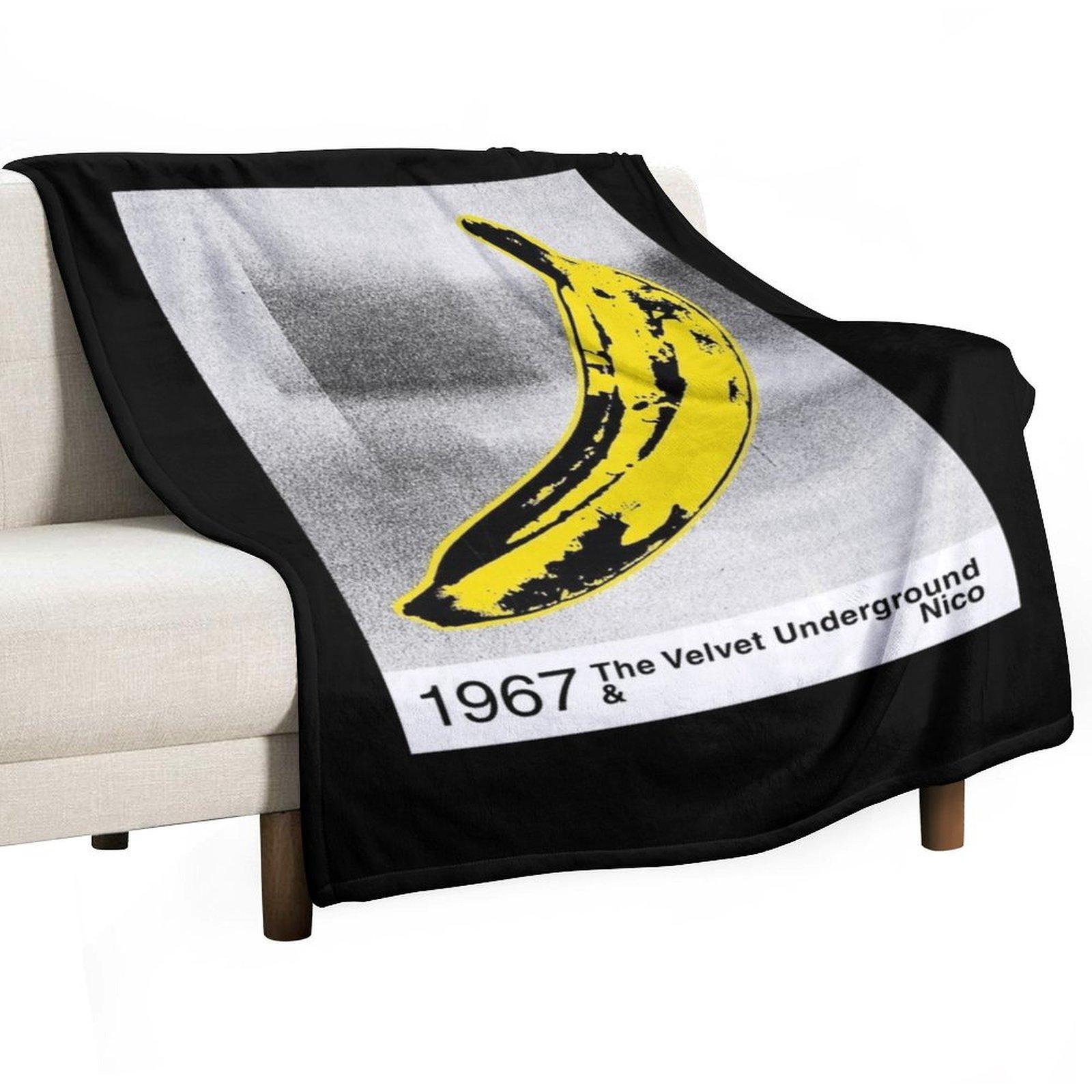 

The Velvet Underground And Nico Poster Throw Blanket Weighted Furrys Soft Plaid Bed Fashionable Blankets 30x40in