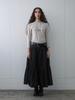 Gijun Shirring Full Skirt Black