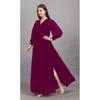 Damen Designer Georgette Genähtes Ausgestelltes/A-Linien-Kleid Kurta Oberteil Tunika Kurti Kleid VF-1866c