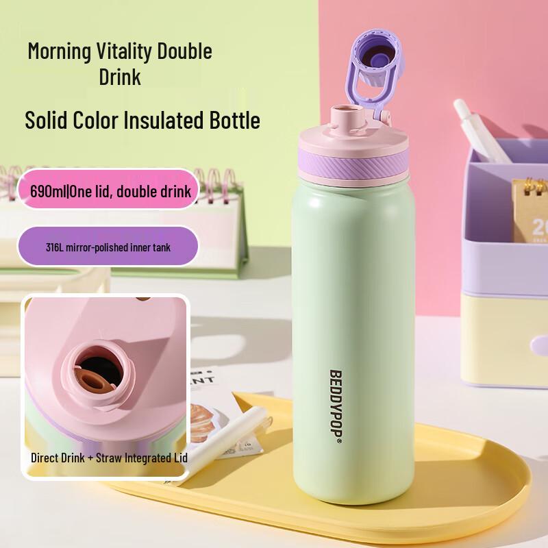 Детская термобутылка для двух напитков BEDDYBEAR 690ml