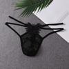 Low Waist Mesh Sheer Panties Transparent T-back Briefs Men Thin Men's Lace Thong Men