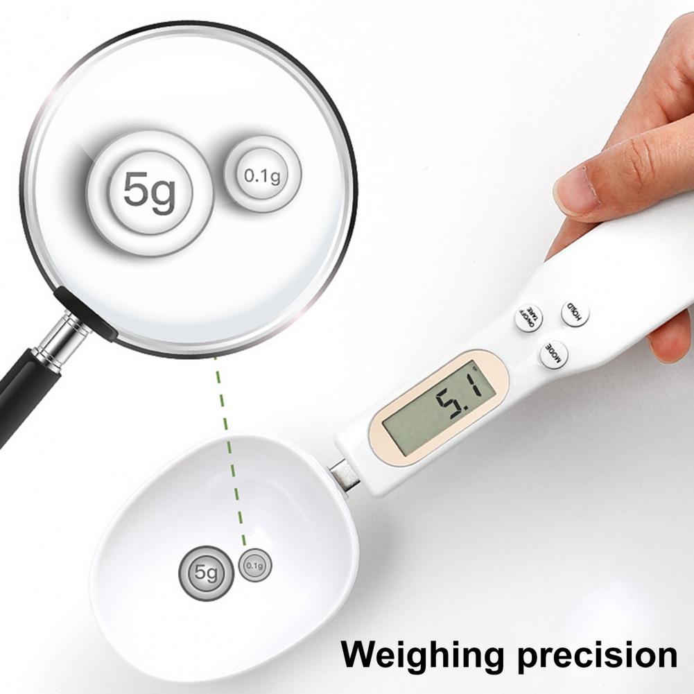 23cm Digitale Messlöffelwaage Hohe Präzision 500g/0.1g LCD-Anzeige Elektronischer Lebensmittelausgabe-Gewichtslöffel für Gewürze