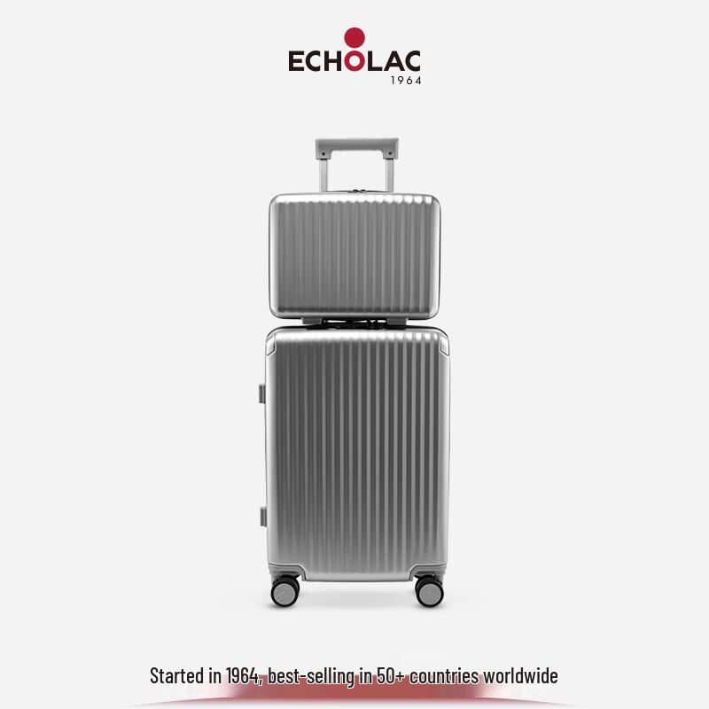 Echolac PC Hardside Luggage with Foldable Cup Holder