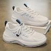 Men's Shoes for Summer New Breathable Mesh White Shoes for Men's Trendy Versatile Thick-soled Sneakers Casual Daddy Trendy Shoes