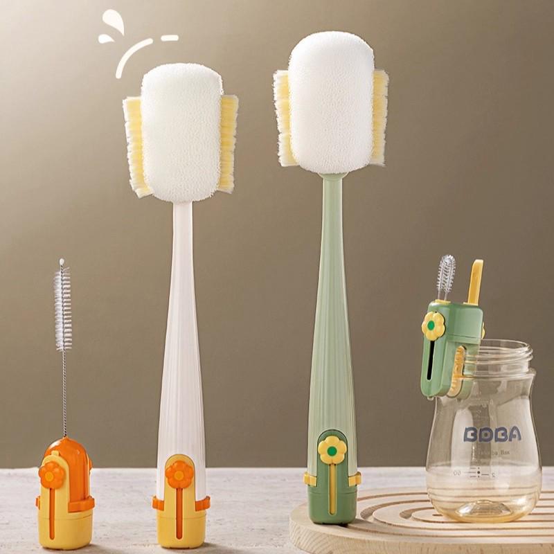 5-in-1 Multi-functional Cup Cleaning Set: Includes Crevice, Nipple, Bottle, Straw Brushes