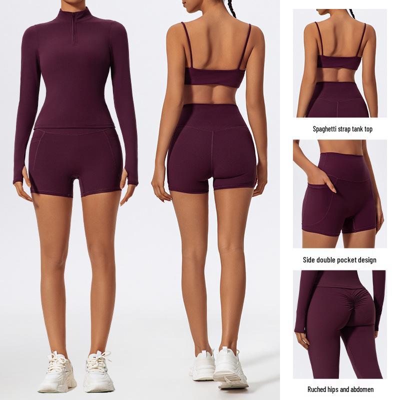 Jinxi Te TZ7025 Quick-Dry Yoga Suit and Running Fitness Set