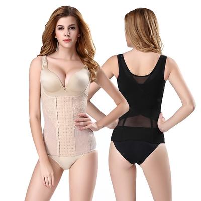 Women's 6-breasted Corset with Corset Top Plus Size Sculpting Waist with Mesh Base Breathable Sculpting Vest