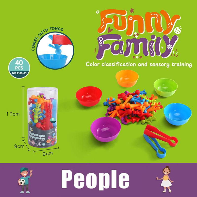 Montessori Animal Sorting Sensory Toys Rainbow Counting Color Matching Fine Motor Training Kids Activity Games For 3-6 Years Old