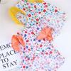 Thin Pet Dog Clothes Soft Dog Flying Sleeve Skirt Fashion Dog Princess Dress  Casual Outfit