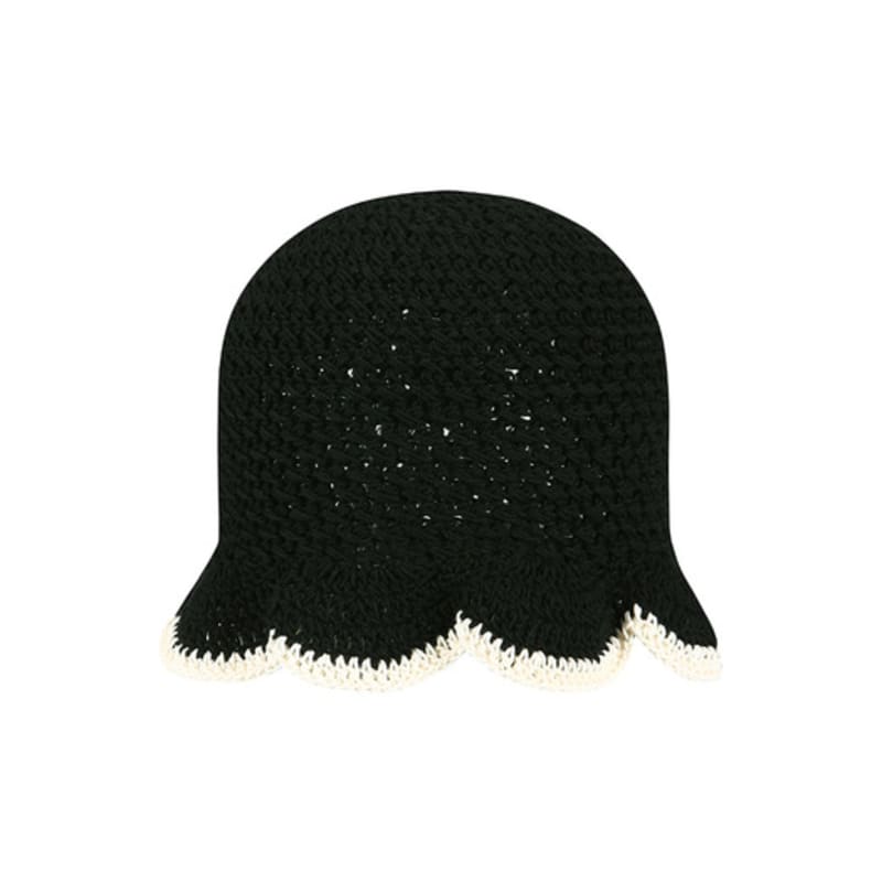 

YCH КОНТРАСТНЫЙ ВЯЗАНЫЙ В РЕБРИСТЫЙ УЗОР БИНЕ_ЧЕРНЫЙ ONE