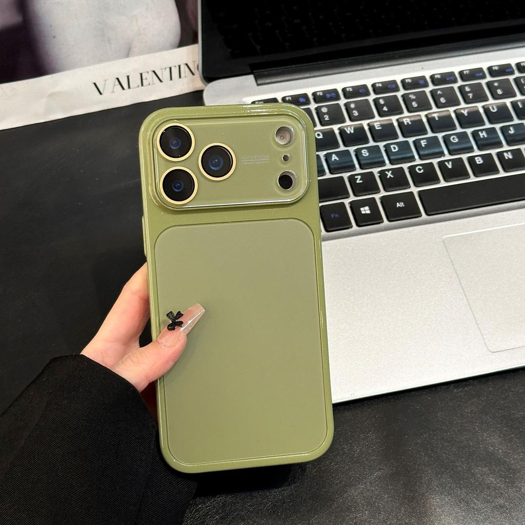 Seconds become simple solid color AG case, suitable for iPhone16Pro max Apple 17 mobile phone case 14/15 bright border