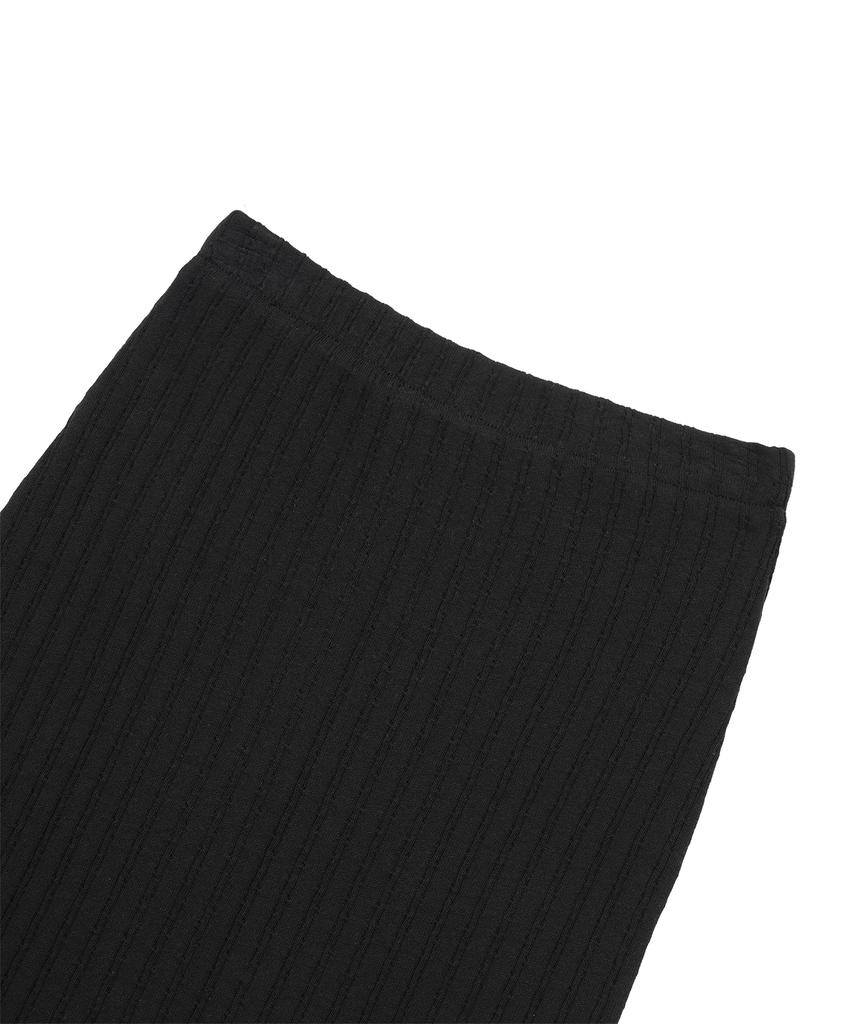 CNVS Elastic Slim Knit Skirt_Black