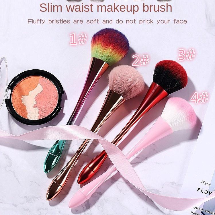 Kleine Taille Make-up Pinsel Rouge Pinsel Großer Make-up Pinsel Lidschatten Pinsel Tragbarer Rouge Pinsel Make-up Reinigungsbürste Gesichtspinsel Beauty Styling Werkzeuge