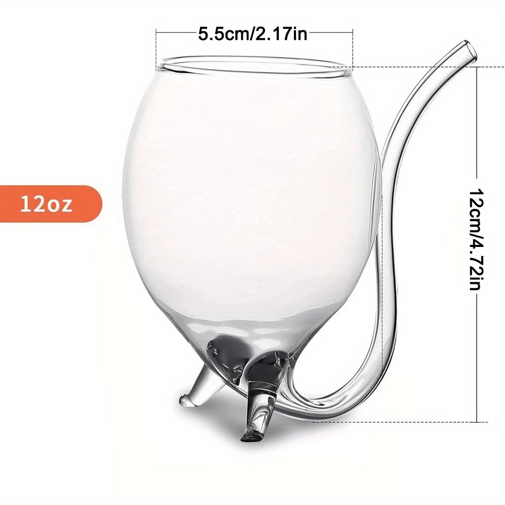 

2 шт. бокал для вина «Вампир» 12 унций, креативные бокалы для коктейлей, графины, кружки со встроенной трубочкой для коктейлей, вина, сока, мороженого