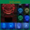 Acrylic Led 3d Night Light Football Club Touch Table Desk Lamp 7 Gifts Colour