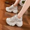 Thick-soled Dad Shoes Women's 2025 Autumn New Korean Version of Trendy Casual Sports Shoes Versatile Soft-soled Inner Height-increasing Women's Shoes