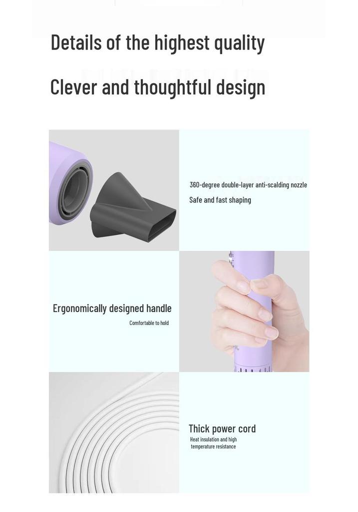 Low Noise Negative Ion Japan Hair Dryer - Three-Speed Household Model