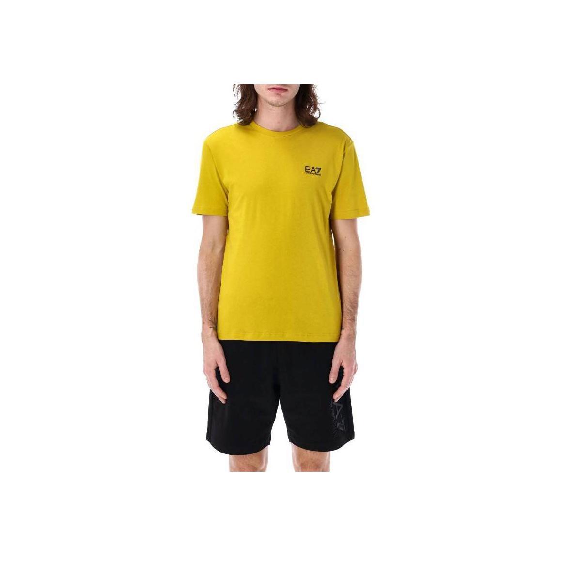 

Emporio Armani Round Neck Logo Short Sleeve T-Shirt Men Tops Yellow 8NPT25-PJVPZU-7036 M
