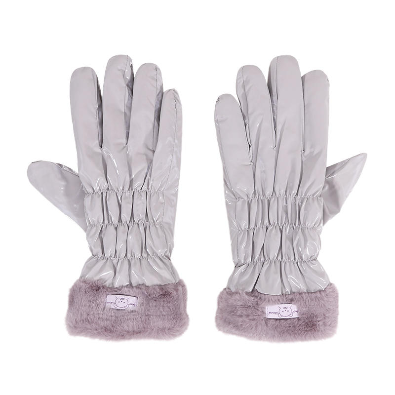 Women Winter Thickened Windbreak Ski Gloves Warm Waterproof Touch-Screen Gloves For Riding Skiing Outdoors Sport