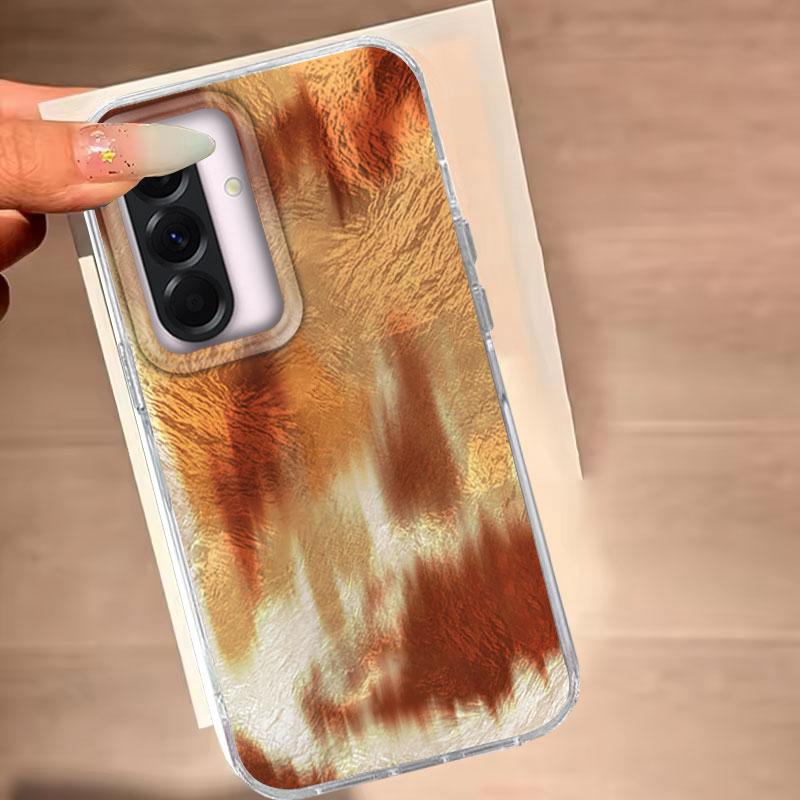 Case For Samsung Galaxy A56 A36 A16 A25 A35 A26 S25 S24 Plus Ultra FE 5G Phone Cover Retro Texture Gradient For Samsung A55 Bag